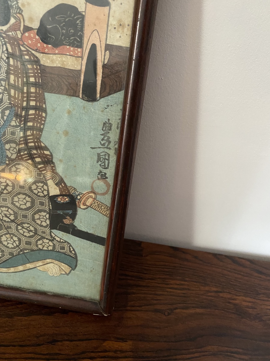 Utagawa Kunisada: Two 18th-century Woodblock Prints-photo-3