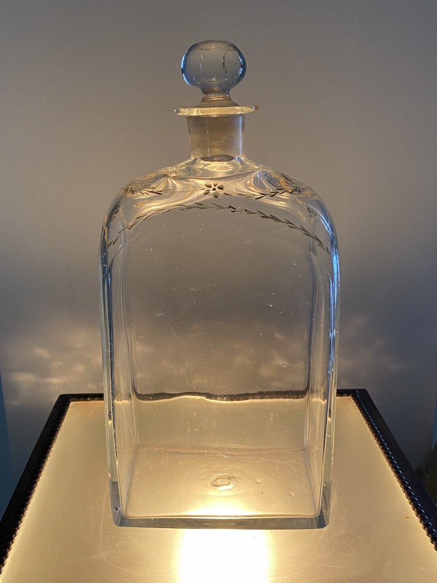 Flacon à Alcool époque Louis XVI-photo-2