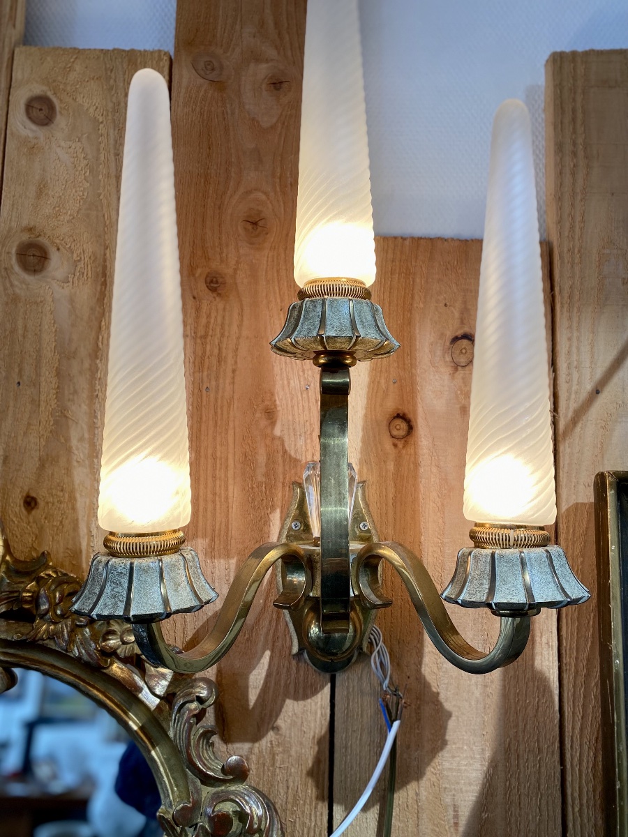 Paire d’appliques de Sabino 1950-photo-2