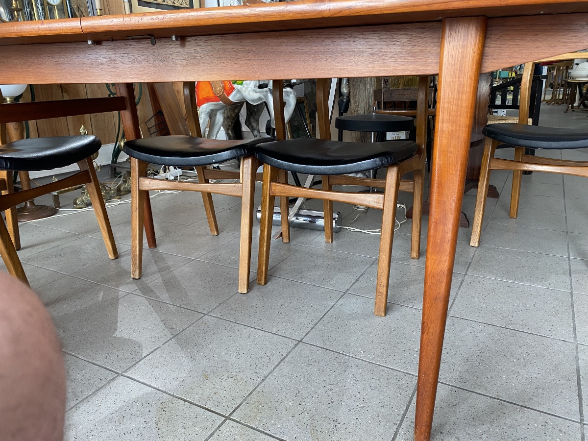 Andersen Table extensible scandinave en teck 1960-photo-3