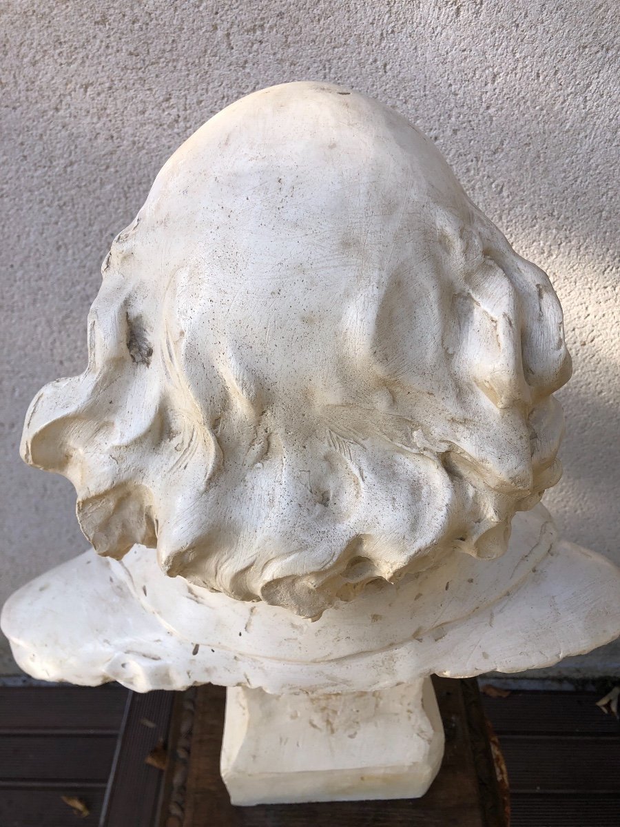 Claude André Férigoule Bust In Patinated Plaster-photo-5