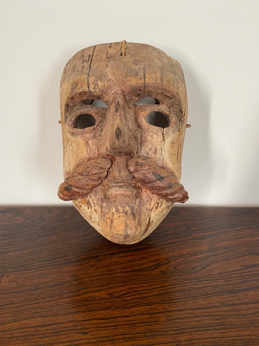 Masque De Procession en bois sculpté Guatemala 1900