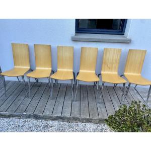 Philippe Starck Série De Six Chaises Olly Tango