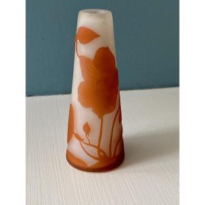 Émile Gallé, vase en verre gravé 