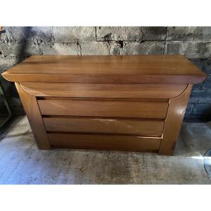 Luigi Gorgoni Commode en orme massif 1970