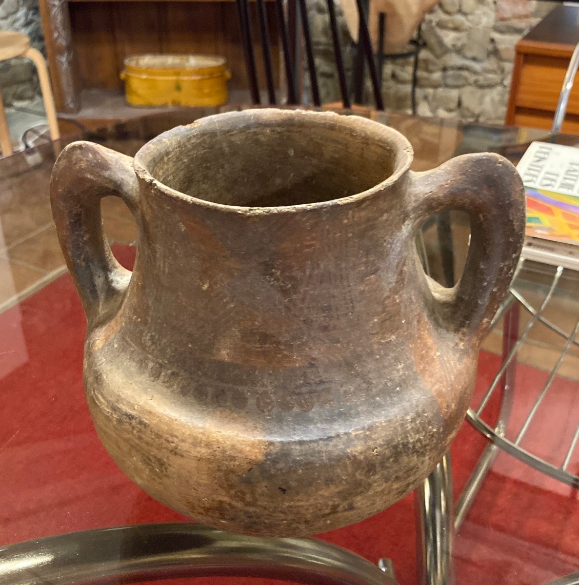Old Berber Terracotta Pot Nineteenth-photo-2