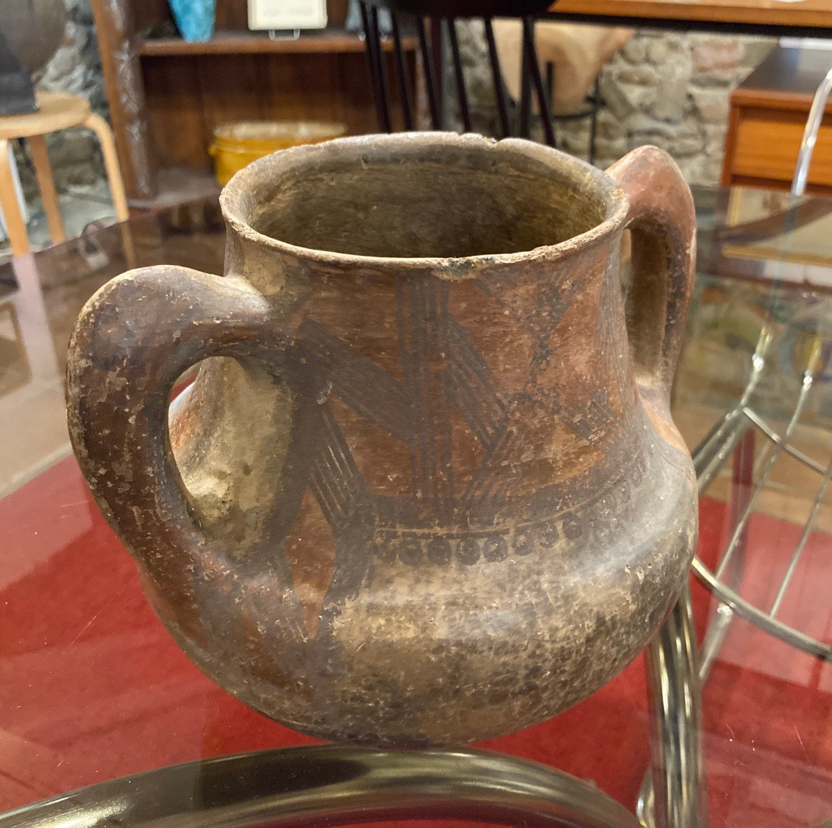 Old Berber Terracotta Pot Nineteenth-photo-3