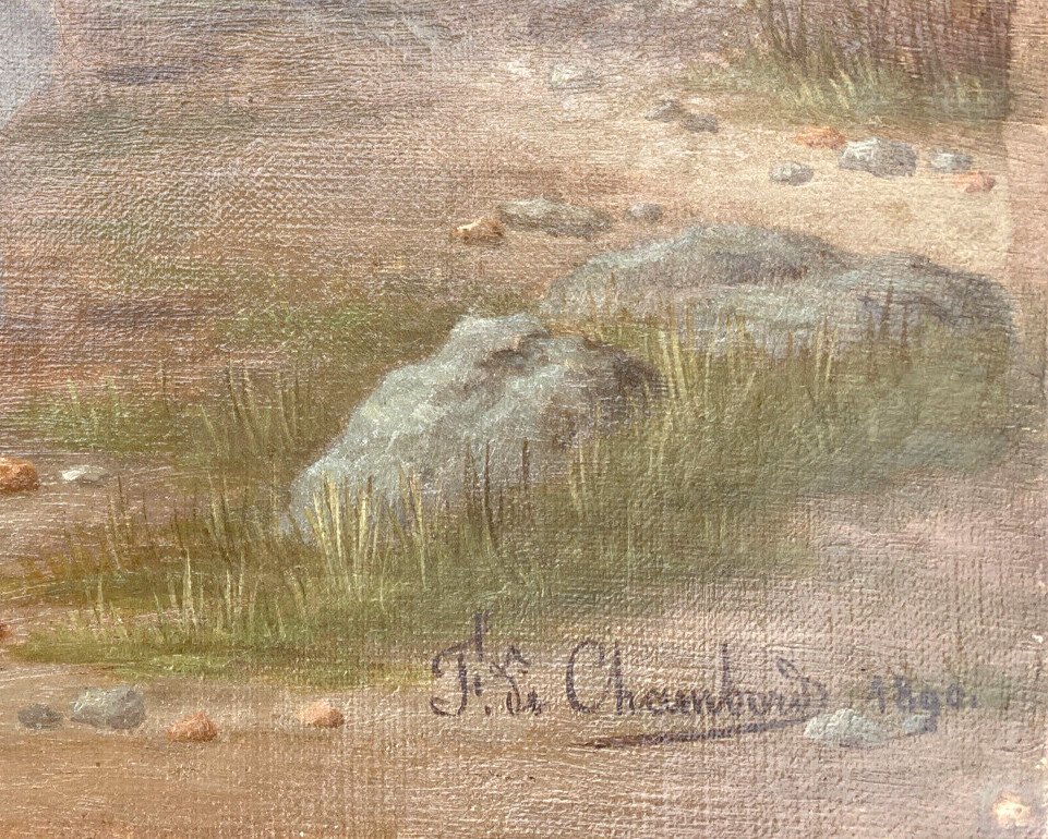 Fernand Maximilien De Chambord - The Elegant And The Sea - Post Romanticism 1890-photo-4