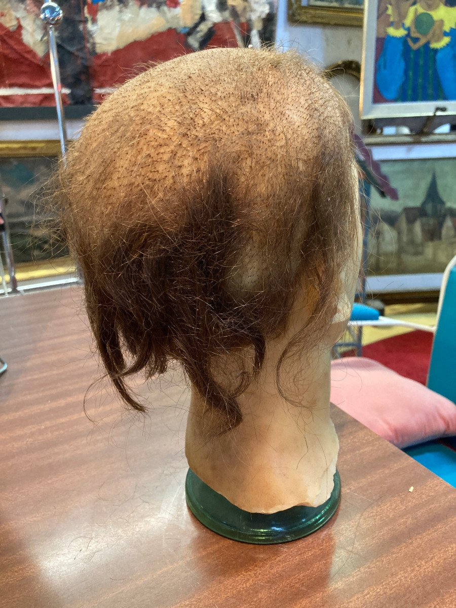 Wax Head Of A Woman - First Half Of The 20th Century -photo-2
