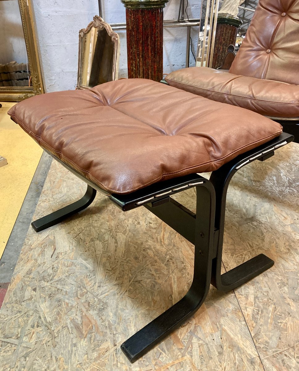 Ingmar Relling Armchair And Its Ottoman -photo-4
