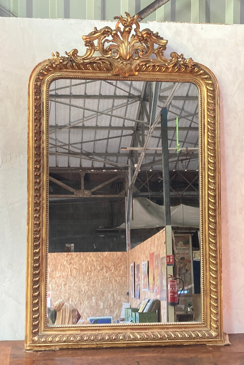 Miroir de cheminée XIXe 