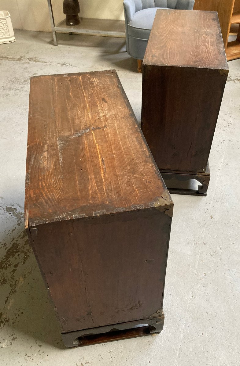 Paire de cabinets - Corée - XIXe - Petit meuble de rangement chambre de femmes -photo-1