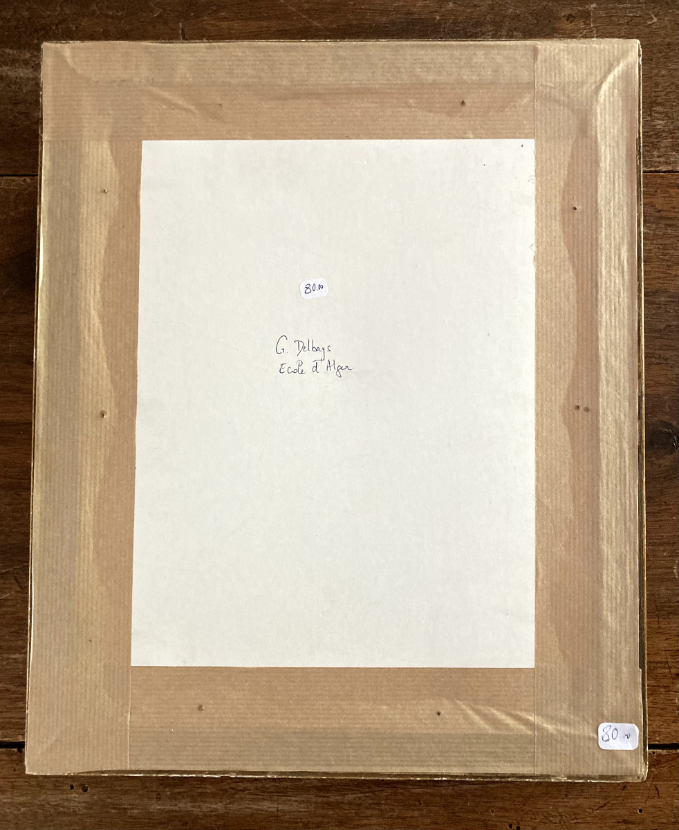 Watercolor - G Delbays - Bell Tower Of The Saint Pancrace Church In Yvoire - Haute Savoie -photo-2