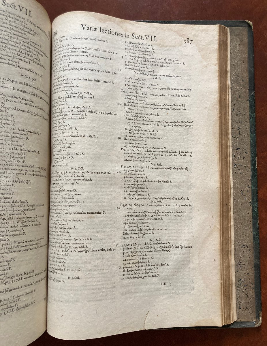 Magni Hippocratis Medicorum Omnium Facile 1595 - Works Of Hippocrates By Anuce Foes - Medicine-photo-2