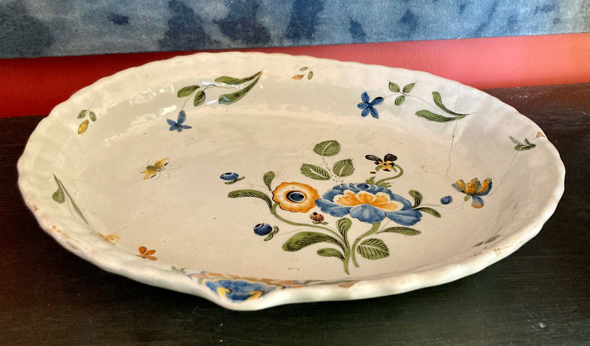 Shell-shaped Ewer Basin, Moustiers Earthenware, 18th Century,-photo-2