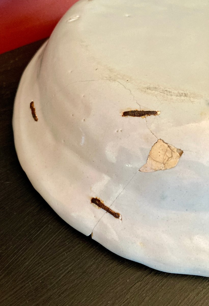 Shell-shaped Ewer Basin, Moustiers Earthenware, 18th Century,-photo-4