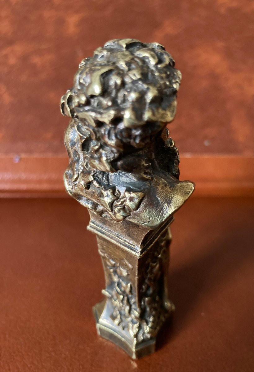 Sealing Seal - Bronze Seal - Pluto & Persephone (?) - Nymph & Faun -photo-3