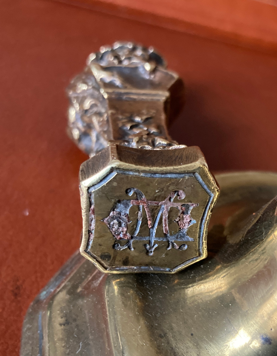 Sealing Seal - Bronze Seal - Pluto & Persephone (?) - Nymph & Faun -photo-1