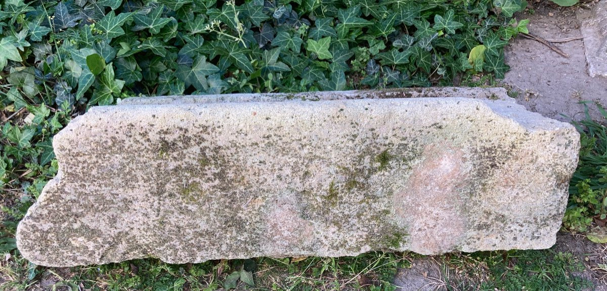 Architectural Element Lintel With Carved Heart Motif, Symbol Of Love-photo-3