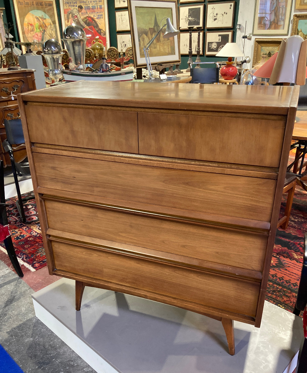 Commode vintage 4 tiroirs 