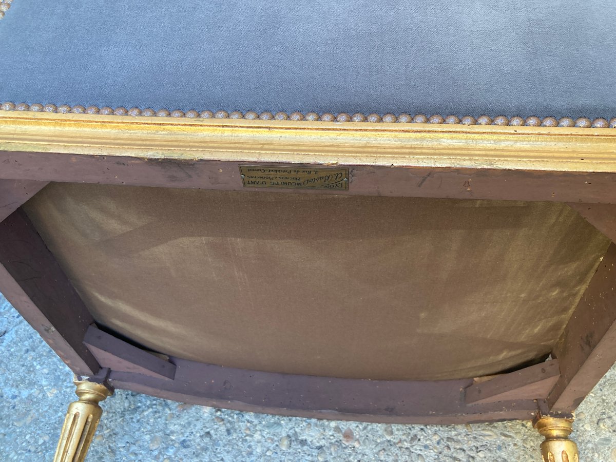 Pair Of Louis XVI-style Wingback Chairs - A Bastet -photo-4