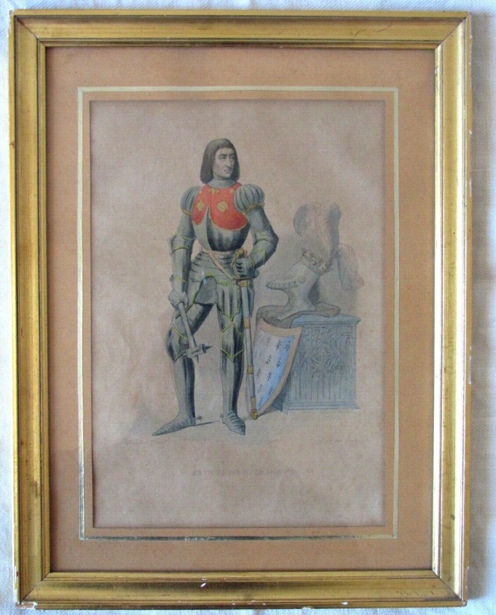 Watercolor Print - Arthur III Of Brittany - Arthus De Richemont - Perlet