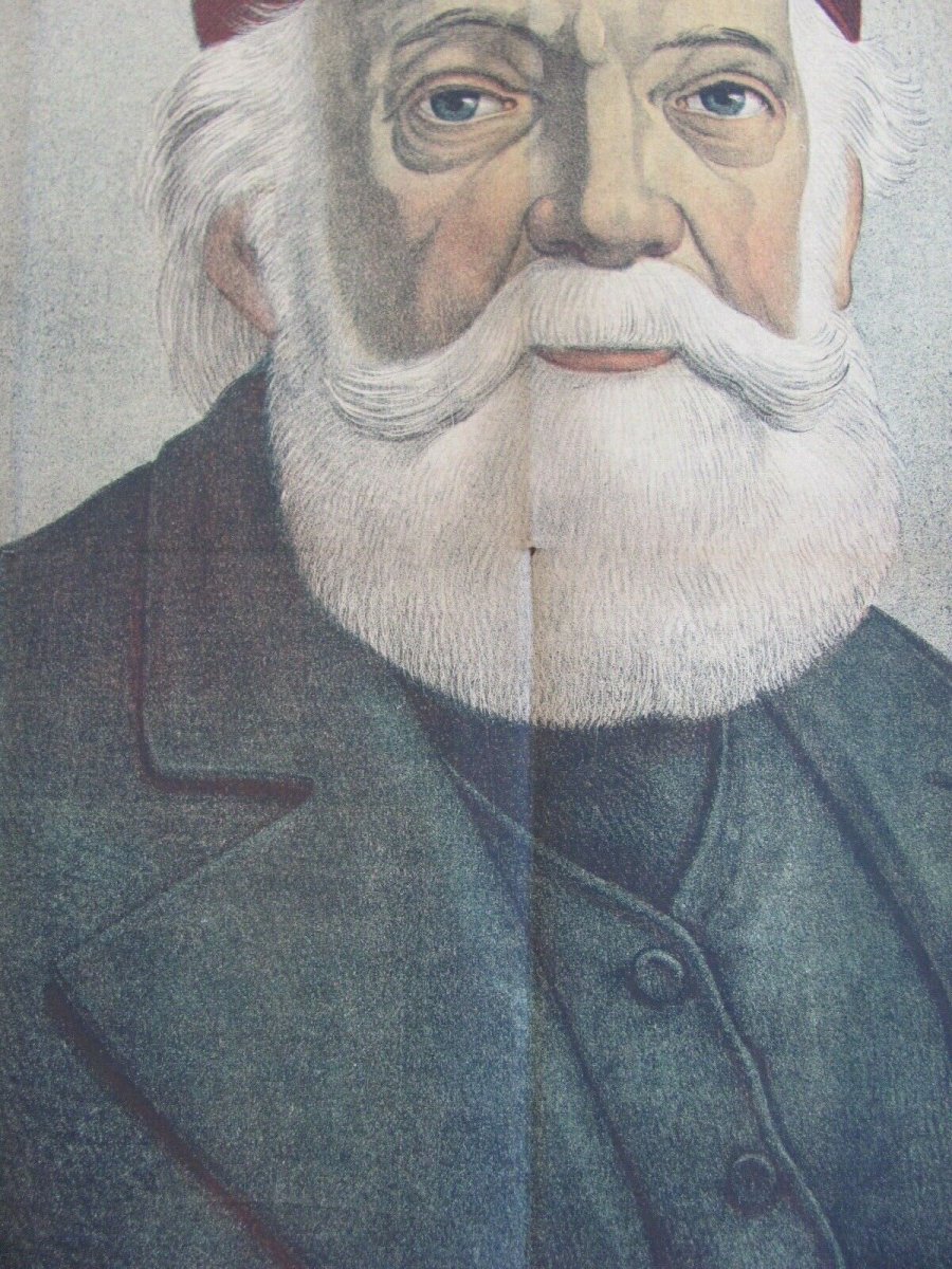 Lithographie - Portrait De Lajos Kossuth - Hongrie - A Grossi -photo-2