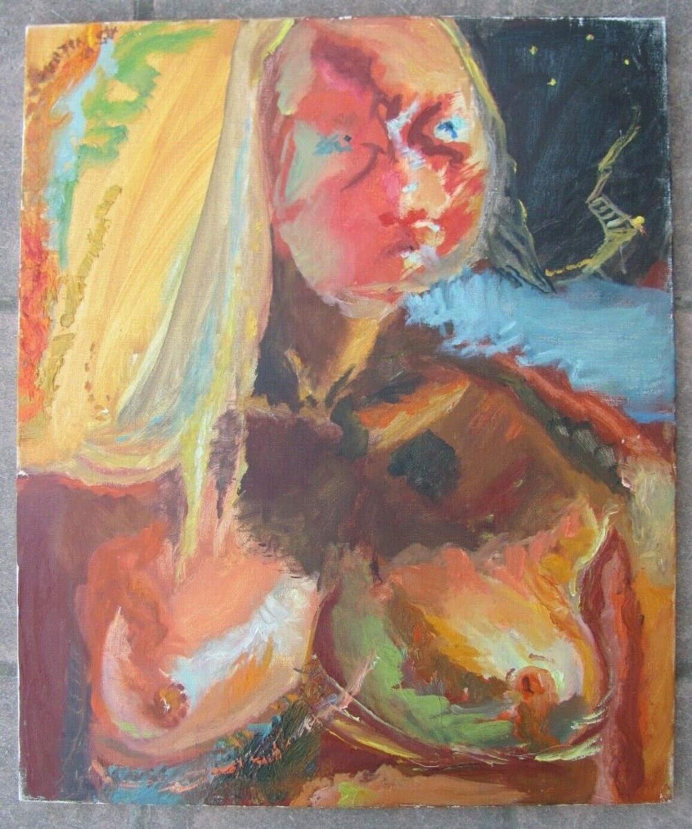 Oil On Canvas - Paul Courtin - Summer Of Woman