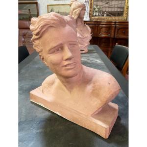 Sculpture - Buste de Jeune homme - Ugo Cipriani 