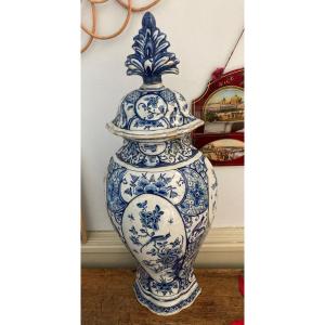 Pot couvert faience de Delft XVIIIe 