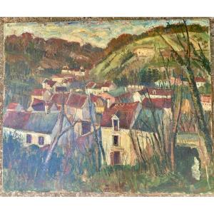 Tableau - Paysage en Seine et Oise - Charles Pollaci