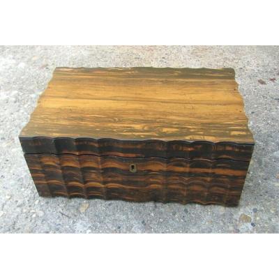 Rosewood Box Inlaid With Marquetry - Indo English - Nineteenth Century