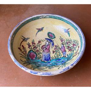 Earthenware Cup - Chinese Decor