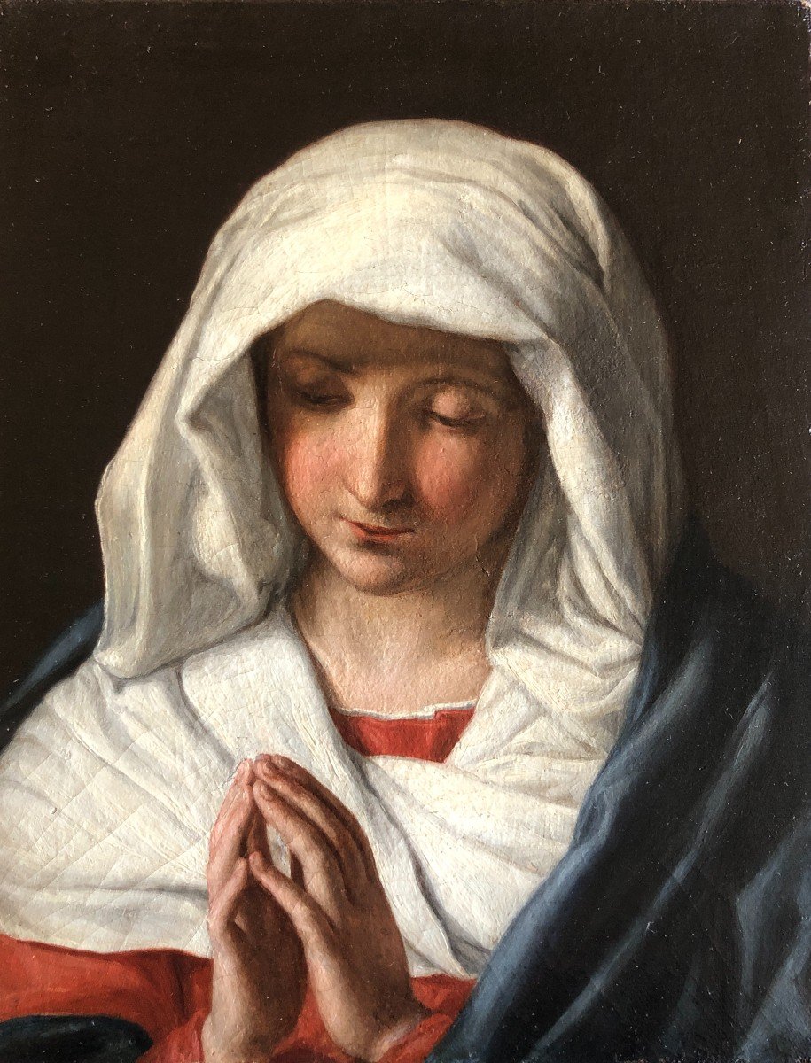 Giuseppina Anselmi Faina (turin 1818 - Florence 1872), Vierge En Prière, 1839, Huile Sur Toile