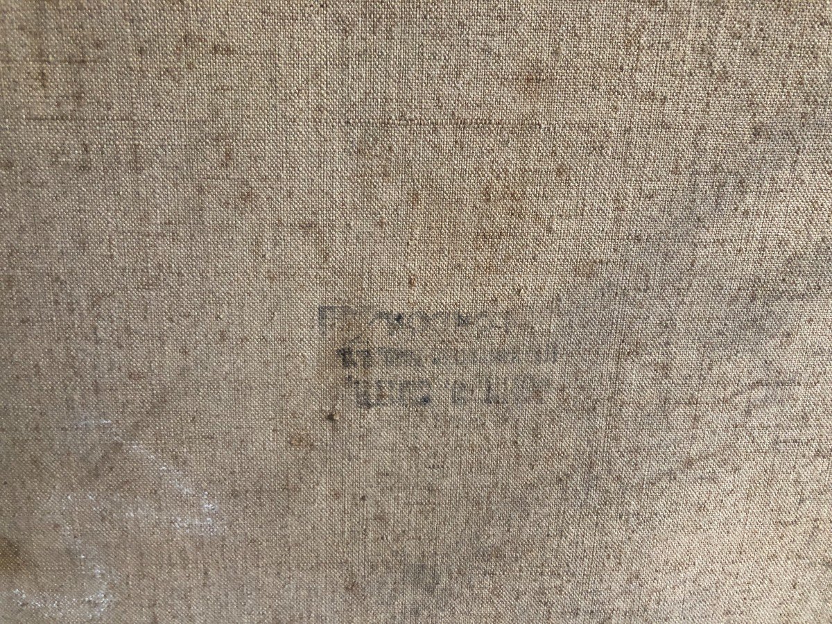 Ecole Française Du Début Du XXe Siècle, Etude De Fleurs : Lys, Huile Sur Toile-photo-4