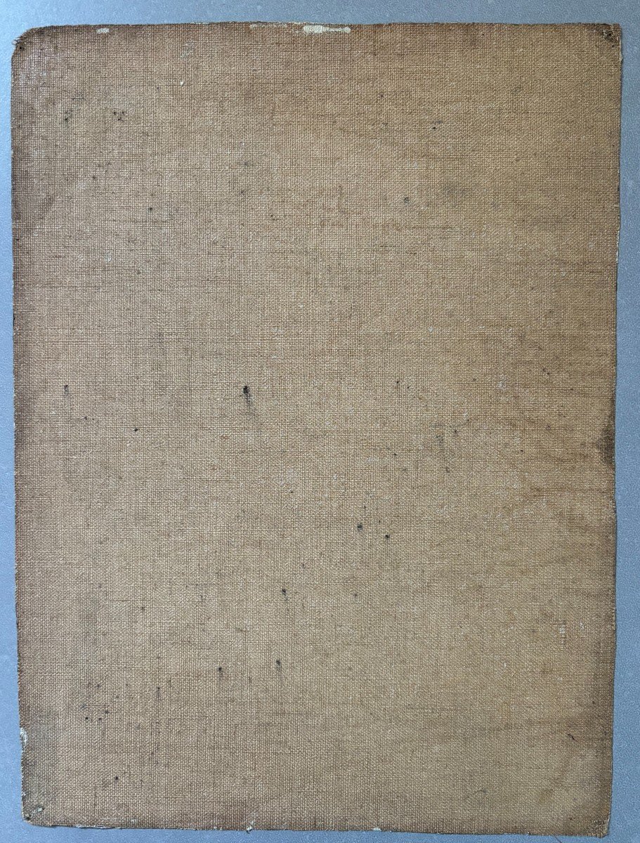 Arthur Perdreau (19th-20th Century), Tree Study, Barbizon School, Oil On Canvas-photo-2