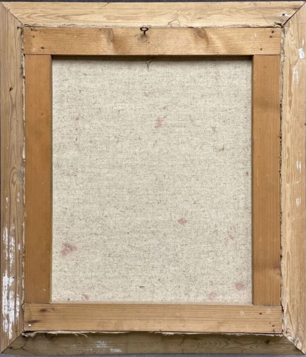 French School, 20th Century, Presumed Portrait Of Paul Cézanne In His Studio, Oil-photo-4