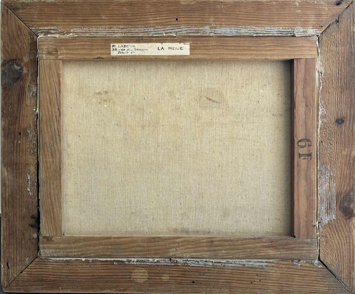 Marcelle Ladeuil (1895-1983), La Meije: Mountain In The écrins Massif, Oil On Canvas-photo-1