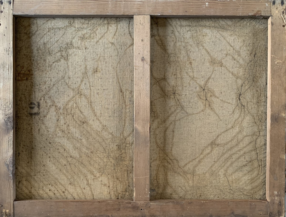 French School, Circa 1900, Portraits/study Of Dogs' Heads, Oil On Canvas-photo-1