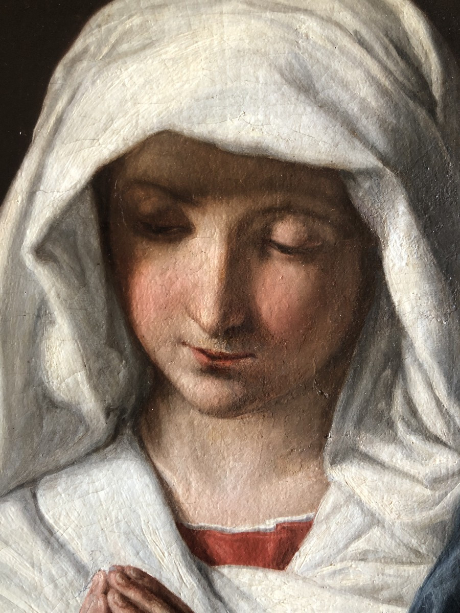 Giuseppina Anselmi Faina (Turin 1818 - Florence 1872), Vierge en prière, 1839, Huile sur toile-photo-2