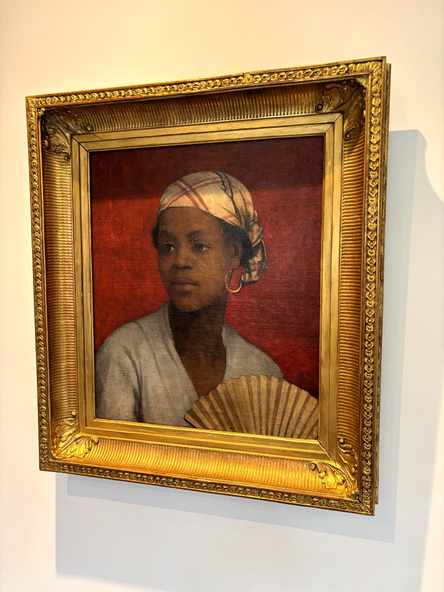 French School, 19th Century, Portrait Of A Young West Indian Woman, Oil On Canvas-photo-1