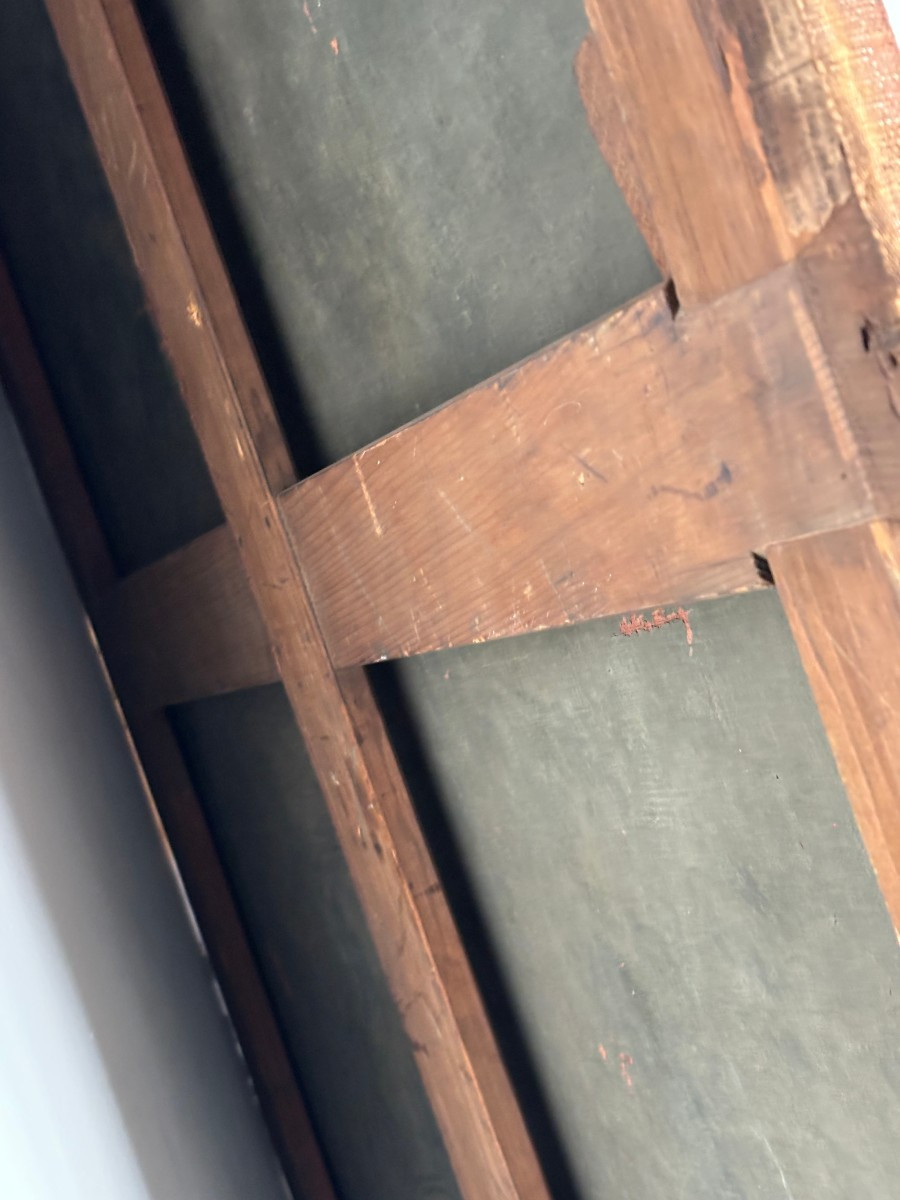 Ecole française fin XVIIIe-début XIXe, Grande scène de cérémonie ou allégorique, huile -photo-5