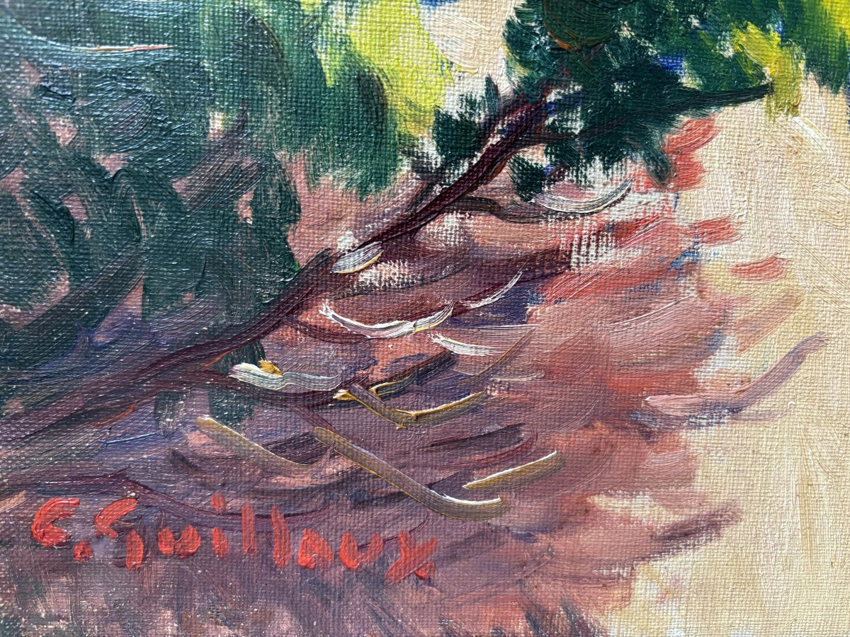 Charles Victor Guilloux (1866-1946), La Côte Sauvage, Huile Sur Toile-photo-4