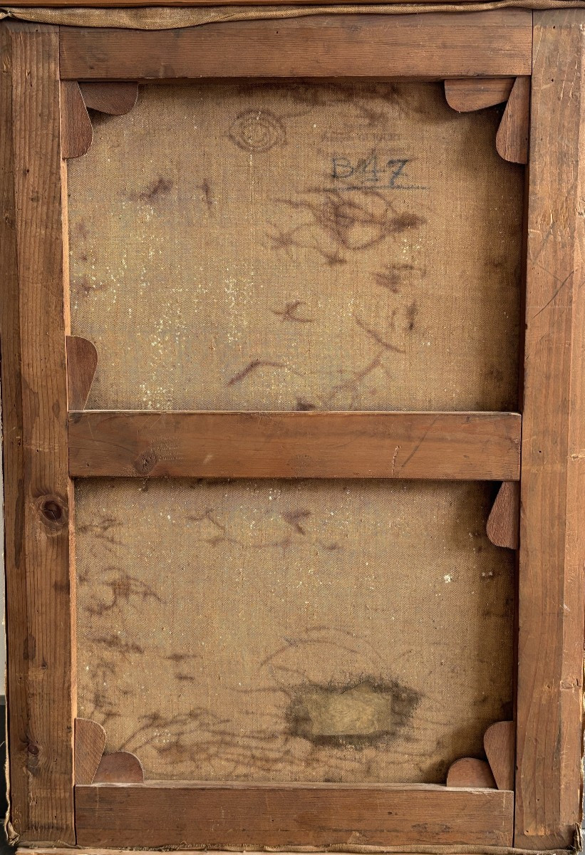 Amy Hughes (19th Century), Portrait Of A Young Woman With A Necklace, Oil On Canvas, 1876-photo-4