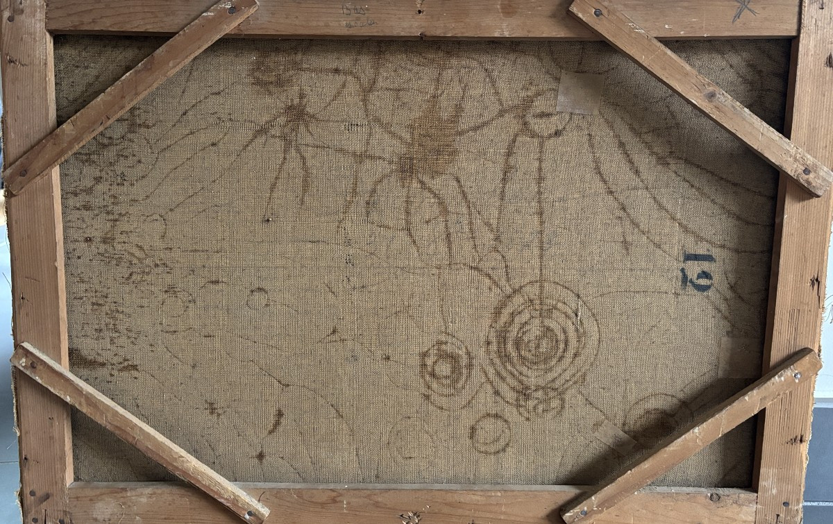 Antoine Claude Ponthus Cinier (Lyon 1812-1885), Attribué à, Pêcheurs dans la baie de Naples-photo-3