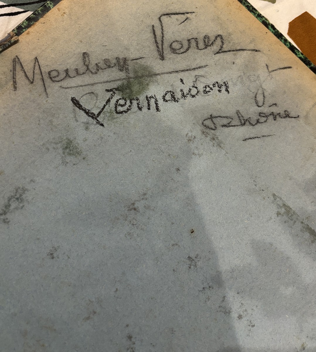 Meulien-Verez? Ecole française début XXe, Paysage arboré , dessin au pastel-photo-4