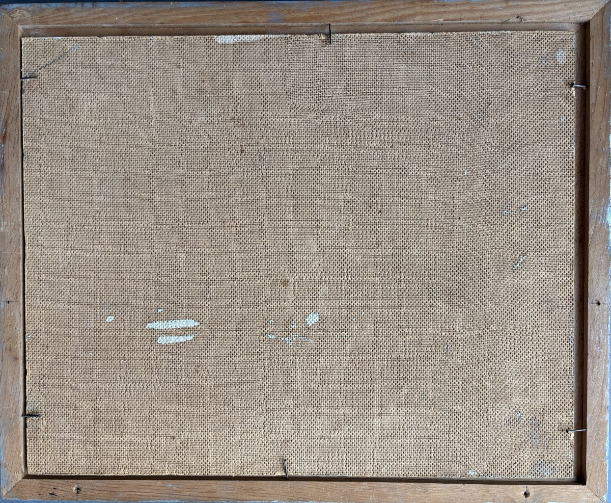 Henri Edouard Huguenin-virchaux (1878-1958), Glacier In The Mountains: The Aletsch Glacier?, Oil-photo-1