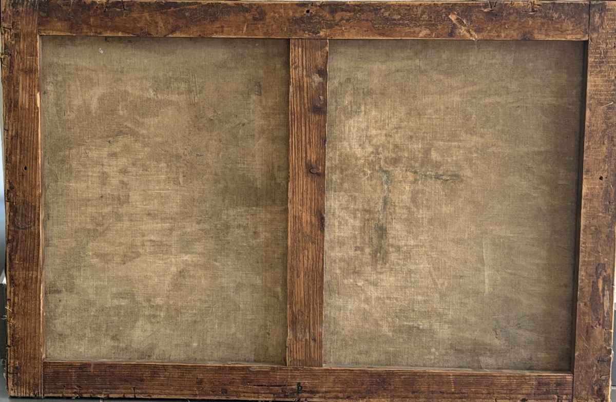 Charles Sénard (lyon 1878-1934), Troubadour Scene Or Commedia Dell'arte, Oil On Canvas-photo-2