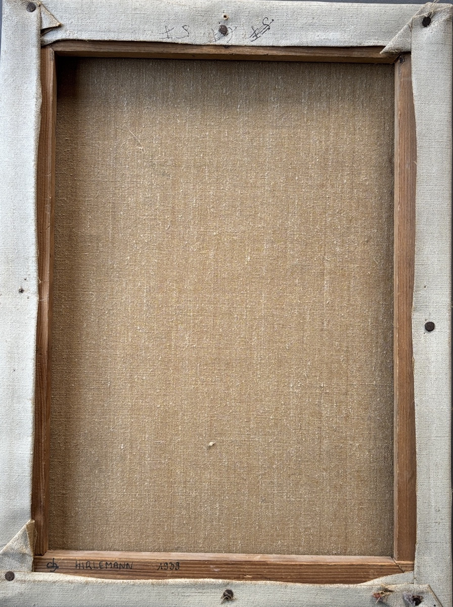 Charles Hirlemann (20th), Roseraie à La Verrière, Oil On Canvas-photo-1