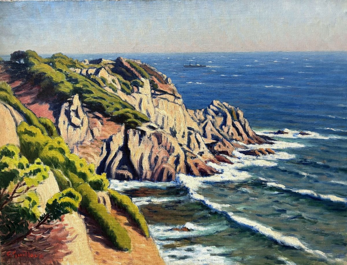 Charles Victor Guilloux (1866–1946), *la Côte Sauvage*, Oil On Canvas